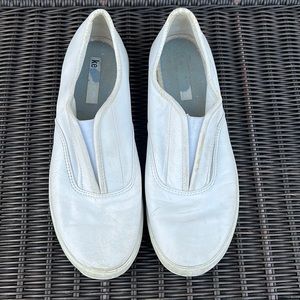 Keds Vntg Leather Slip On Sneaker/Boat Shoe